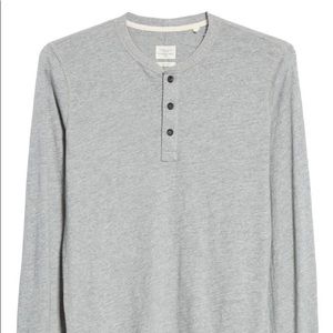 Rag & Bone classic henley long sleeve shirt - size M - cut 15088